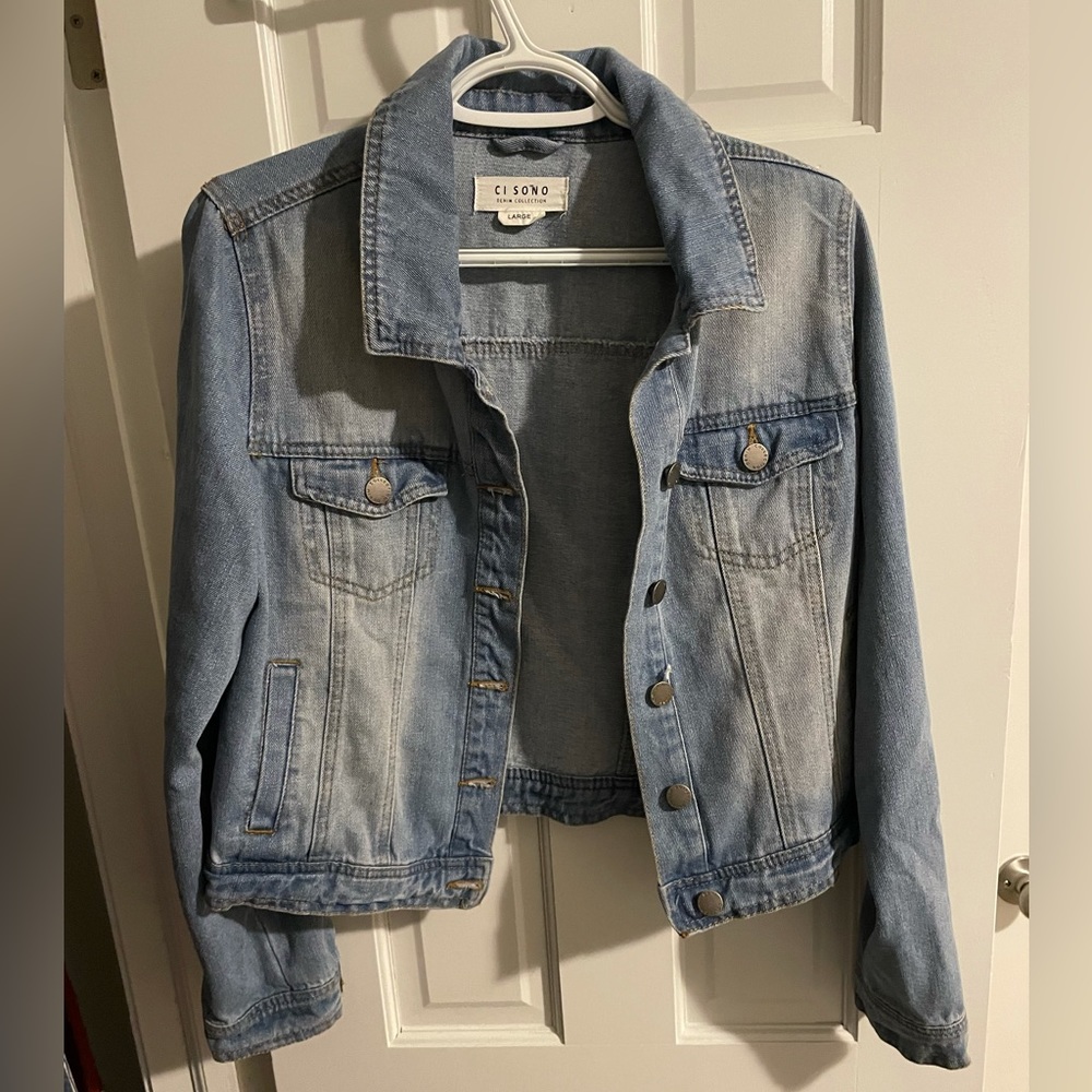 CI Sono Cropped Jean Jacket - Size Large